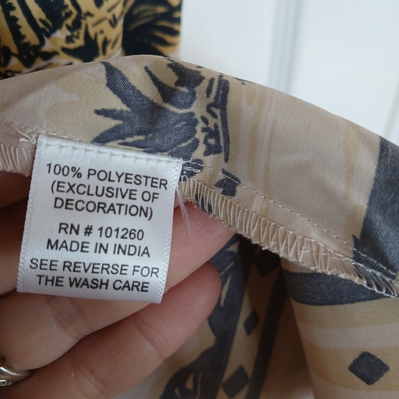 Her Destiny tropical beach belted skirt size L NWT coastal grandma resort cruise - Picture 8 of 8